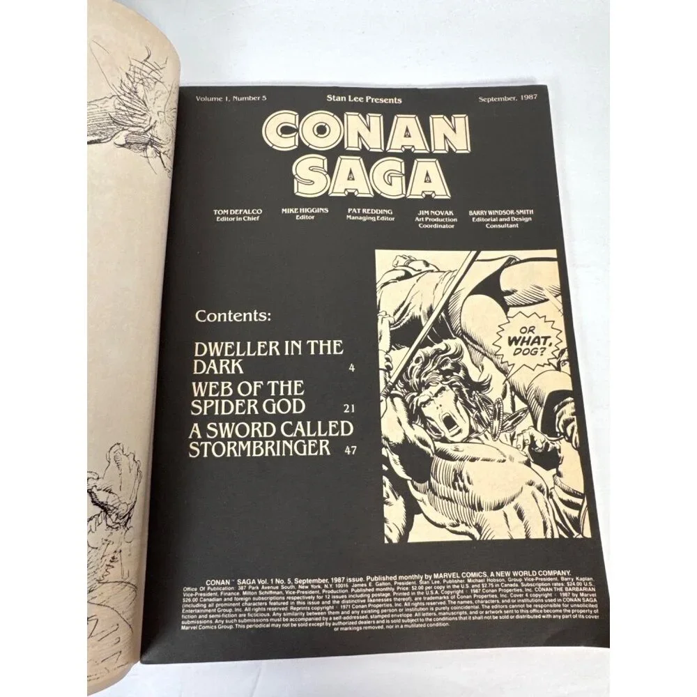 Savage Sword of Conan Marvel‎ Magazine Lot Conan Saga B&W Vintage